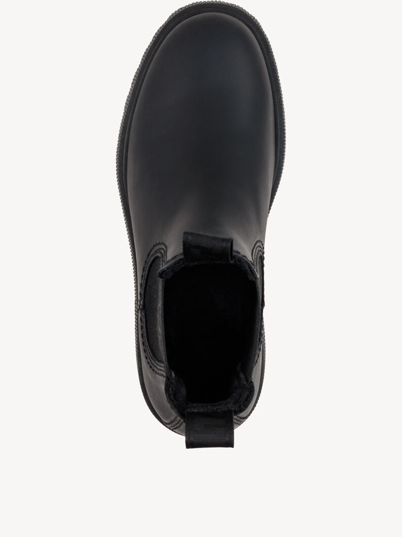 Leder Chelsea Boot - schwarz, BLACK, hi-res