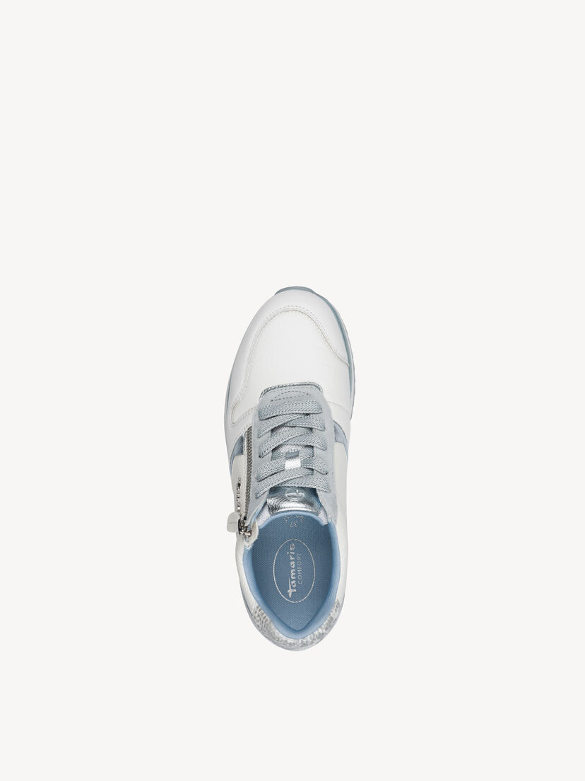 Sneaker - wit, WHITE/BLUE, hi-res