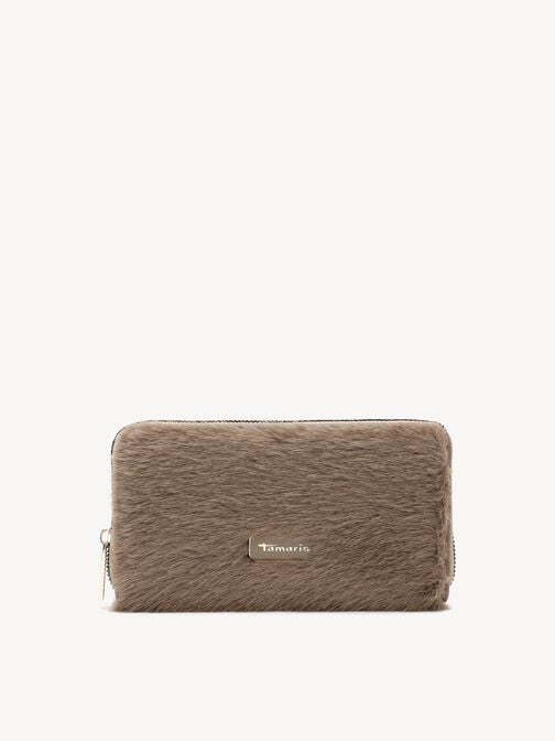 Portefeuille, taupe, hi-res