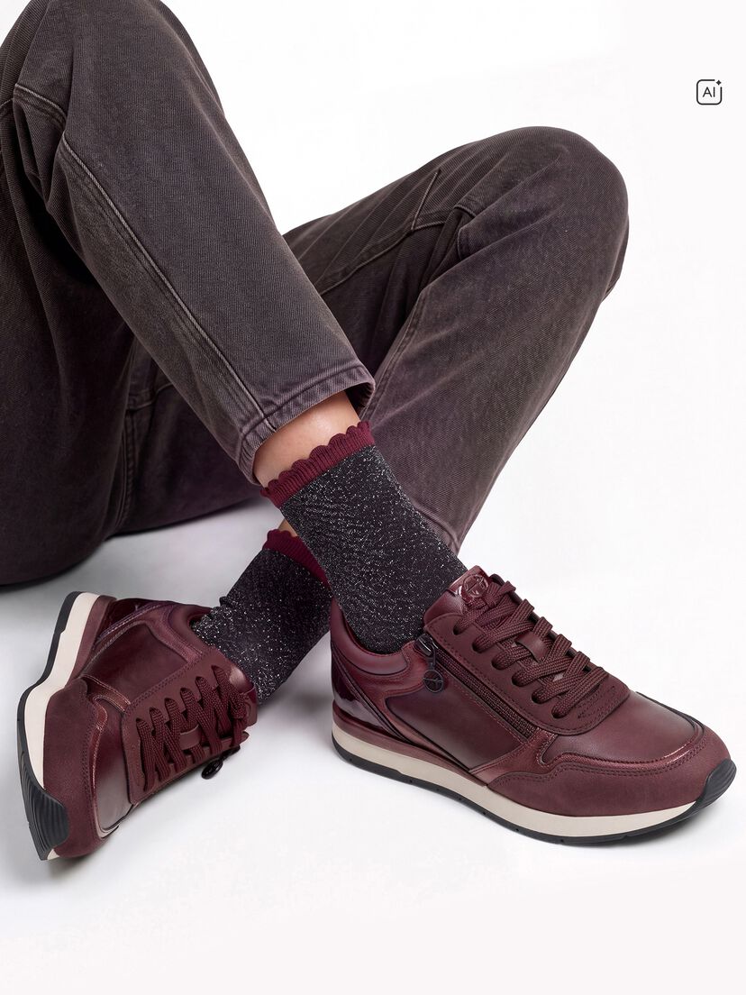 Sneaker - rood, BURGUNDY COMB, hi-res