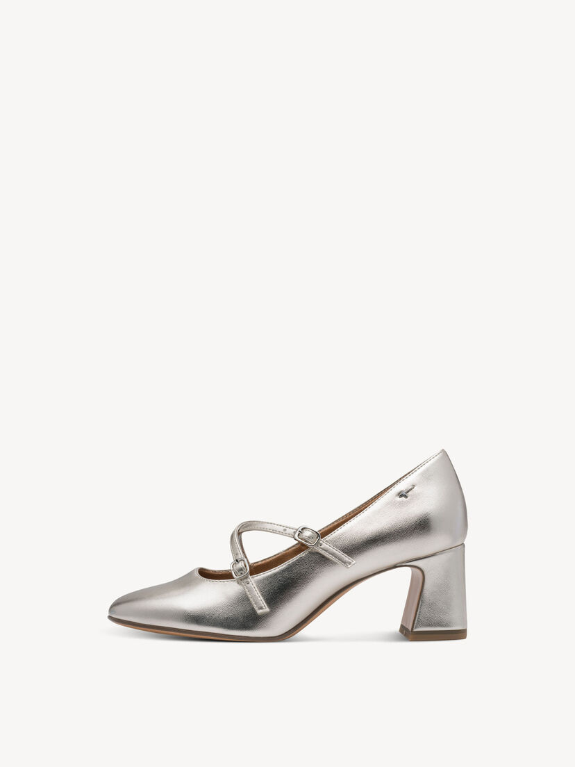 Pumps - metallic, PLATINUM, hi-res