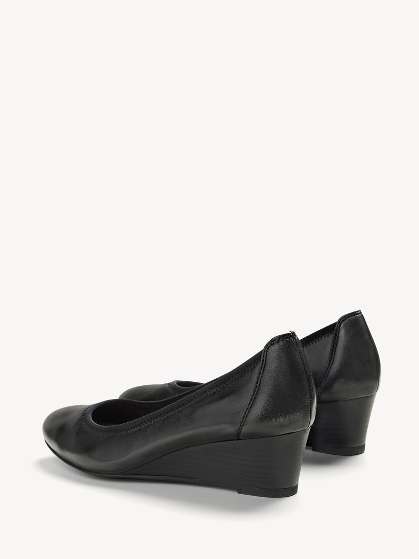 Sleehakpumps, BLACK LEATHER, hi-res