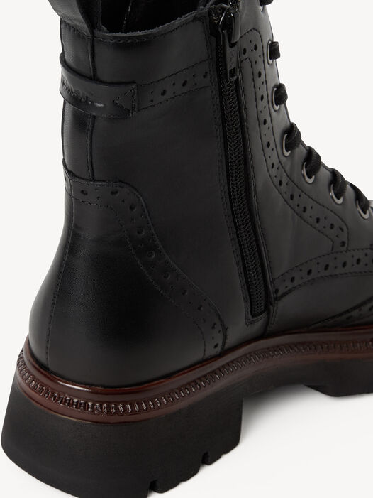 Enkellaarsje, BLACK LEATHER, hi-res