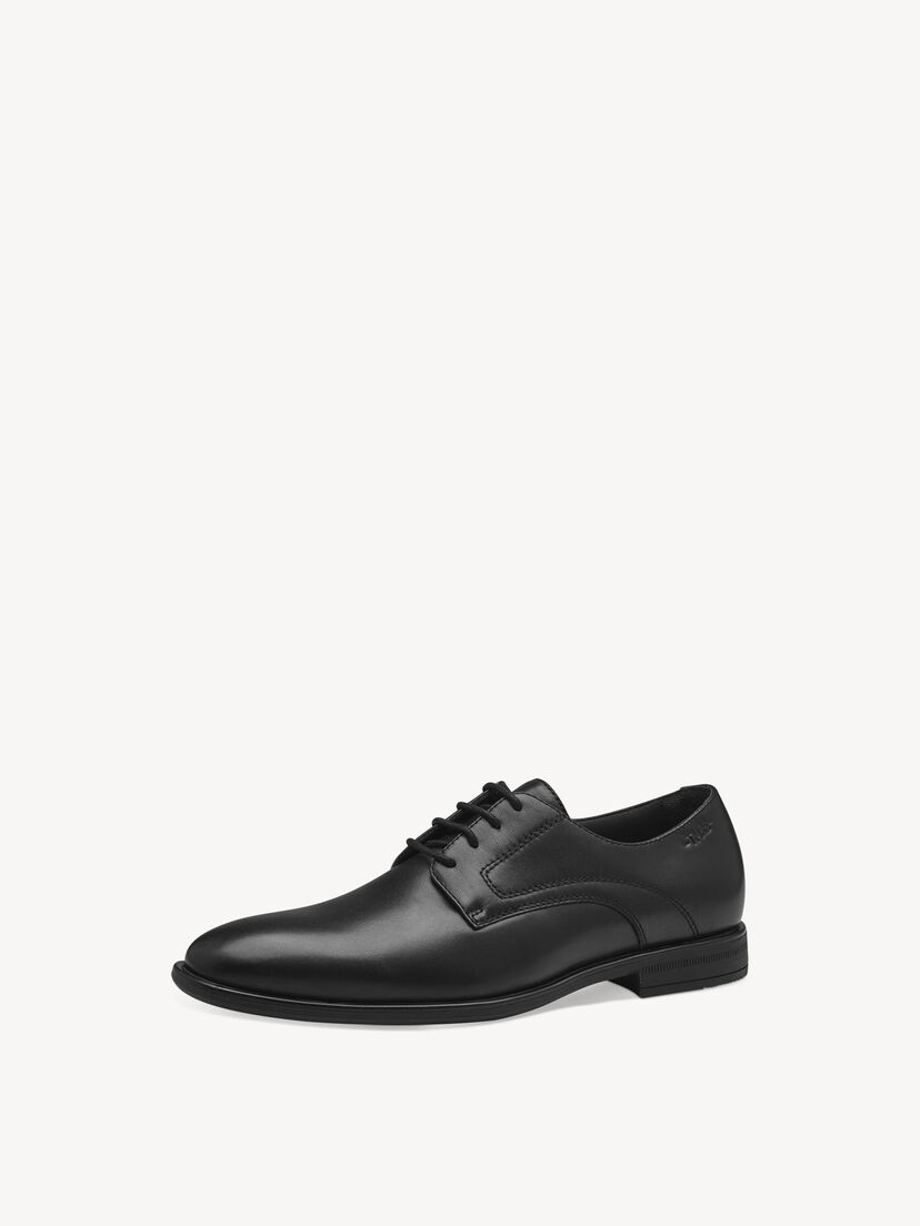 Leren Lage schoen - zwart, BLACK, hi-res
