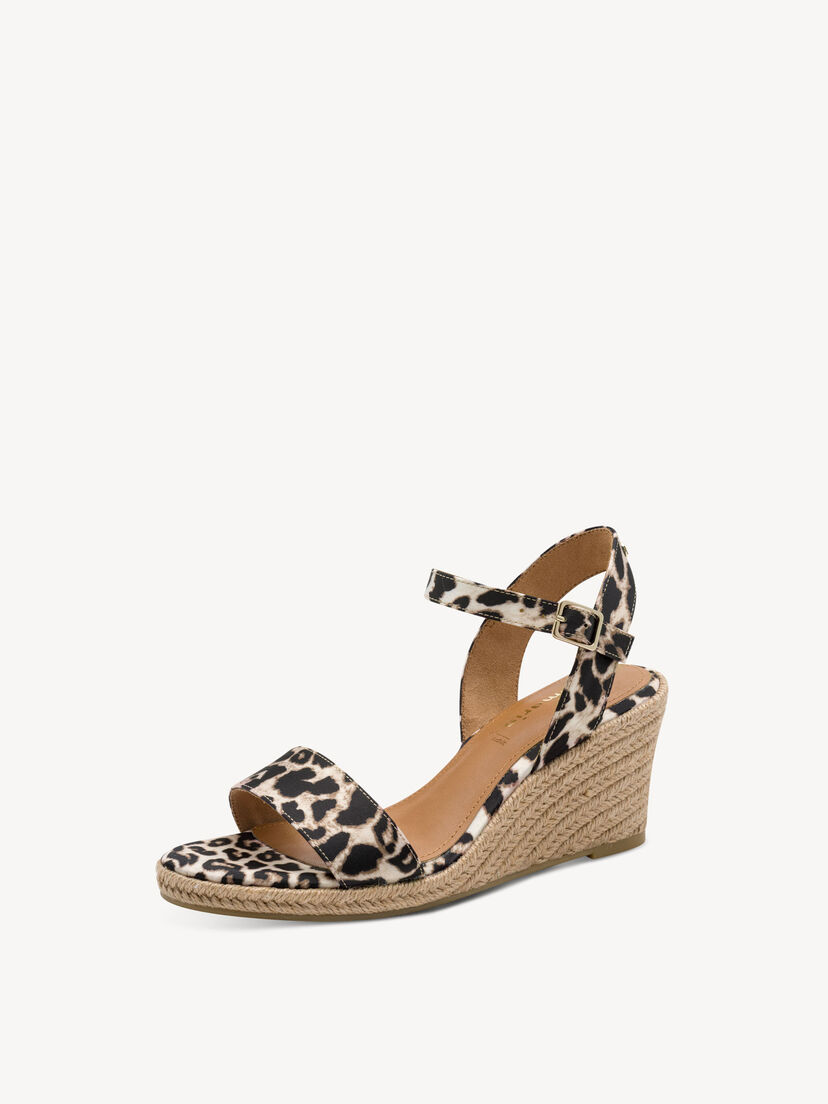 Sandaaltje - bruin, LEOPARD, hi-res