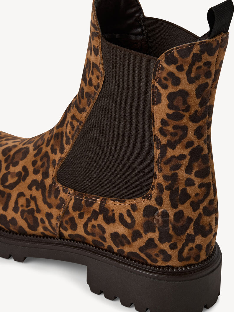 Leren Chelseaboot - bruin, LEOPARD, hi-res