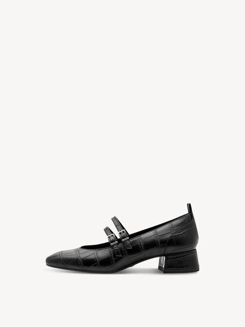 Escarpin, BLACK CROCO, hi-res