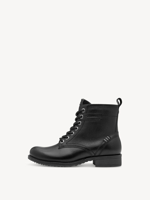 Enkellaarsje, BLACK LEATHER, hi-res