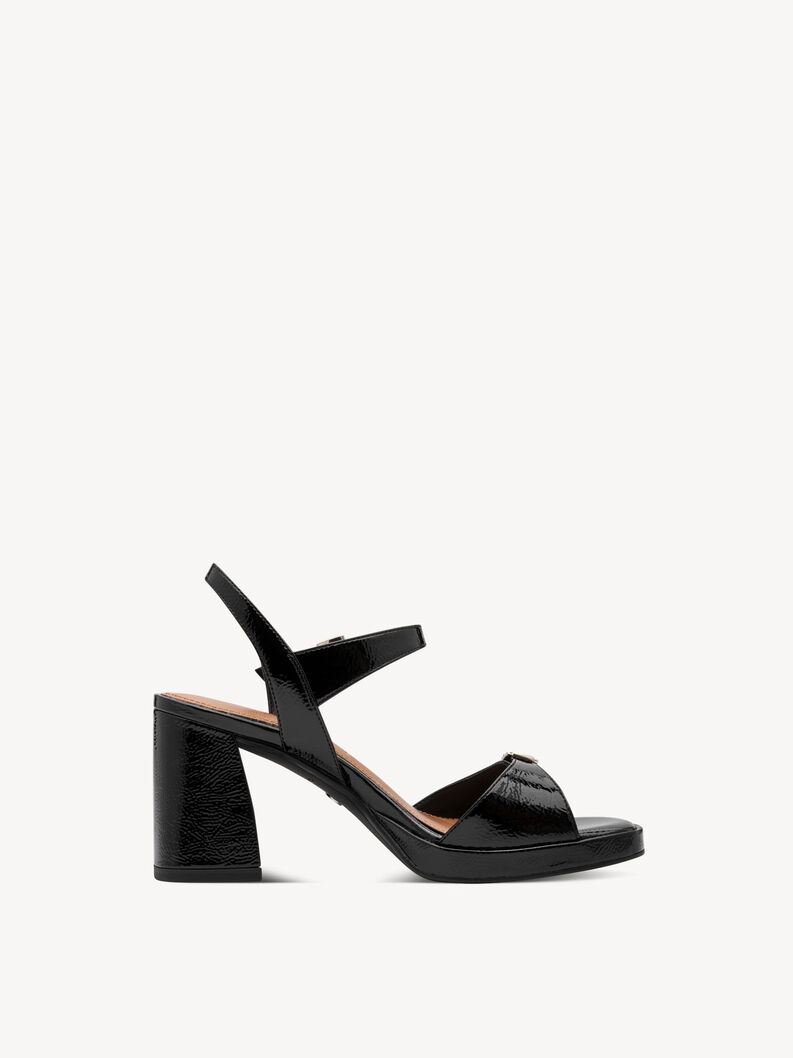 Sandale &agrave; talon - noir, BLACK, hi-res