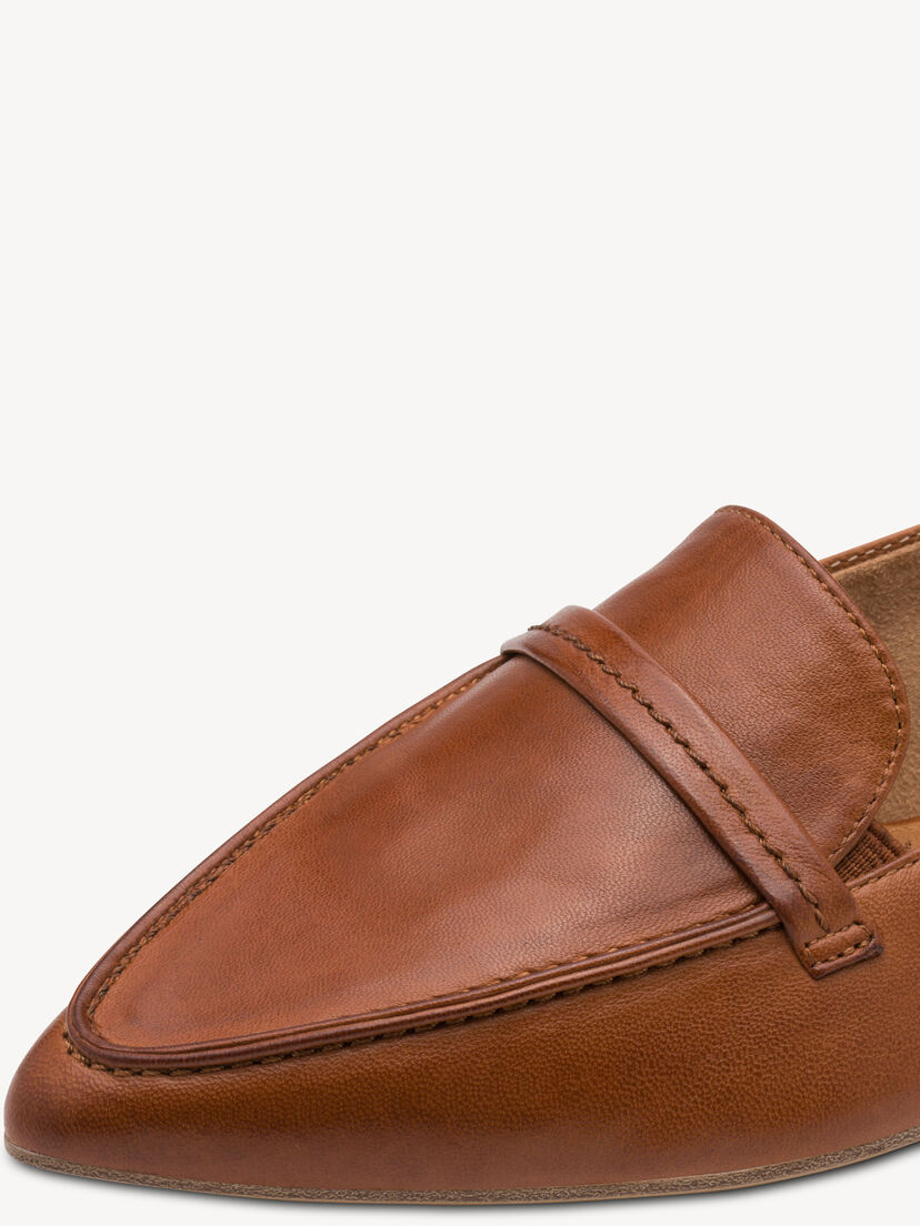 Leren Instappers - bruin, cognac, hi-res
