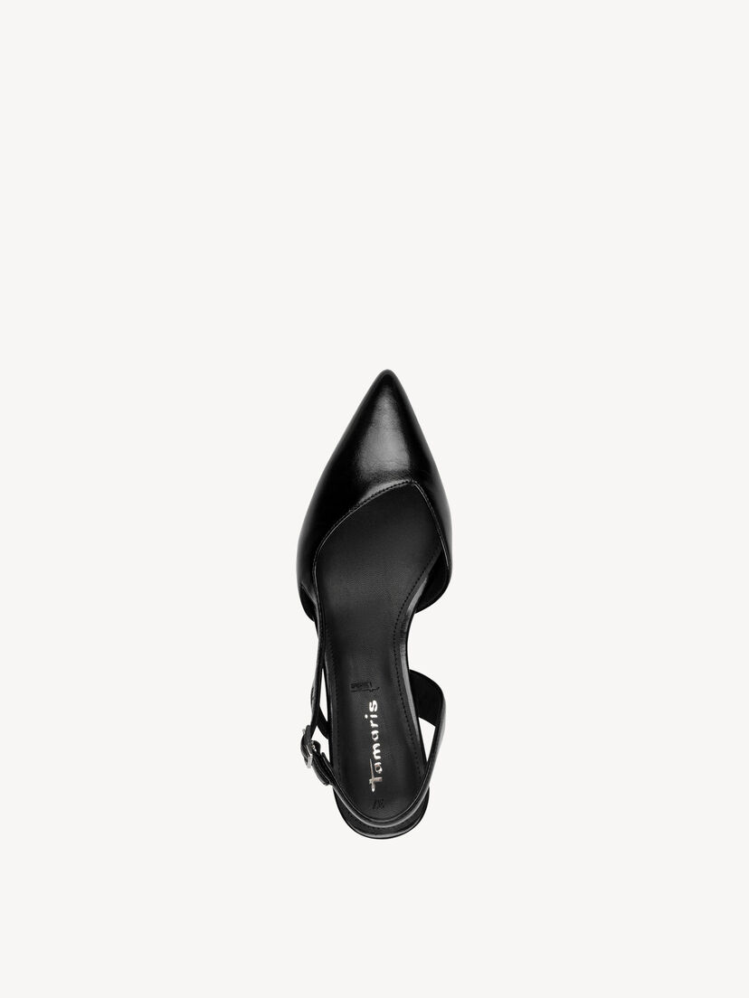 Slingpumps - zwart, BLACK, hi-res