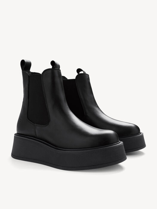 Chelseaboot, BLACK LEATHER, hi-res
