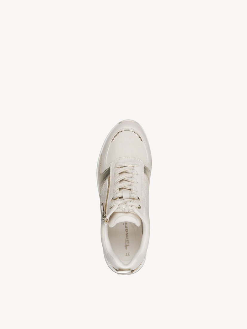 Sneaker - beige, IVORY/GOLD, hi-res