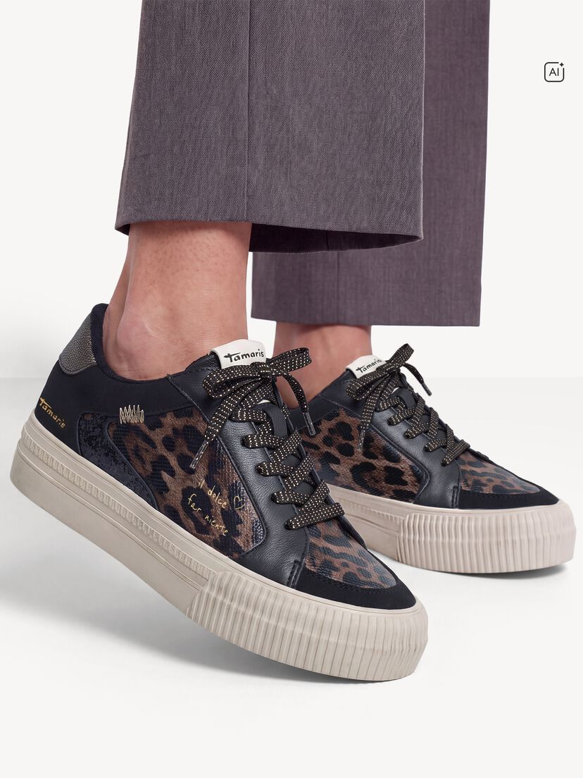 Sneaker - zwart, BLACK COMB, hi-res