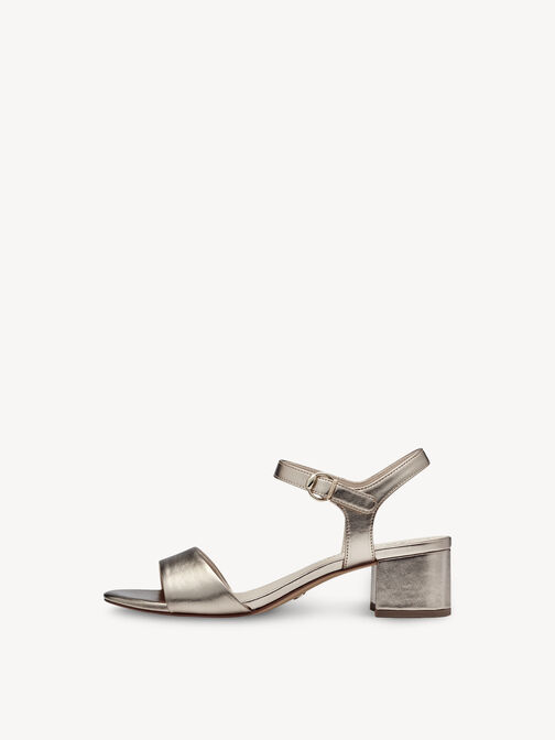 Heeled sandal, LIGHT GOLD, hi-res