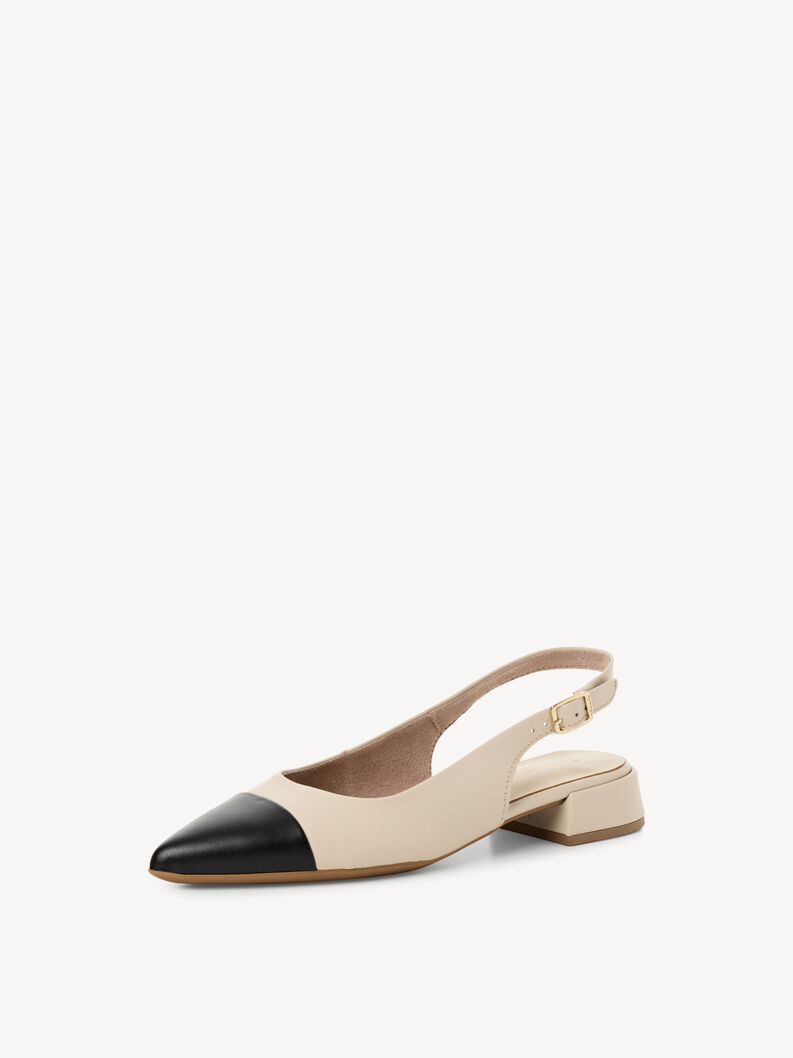Sling pumps - beige, IVORY LEA.COMB, hi-res