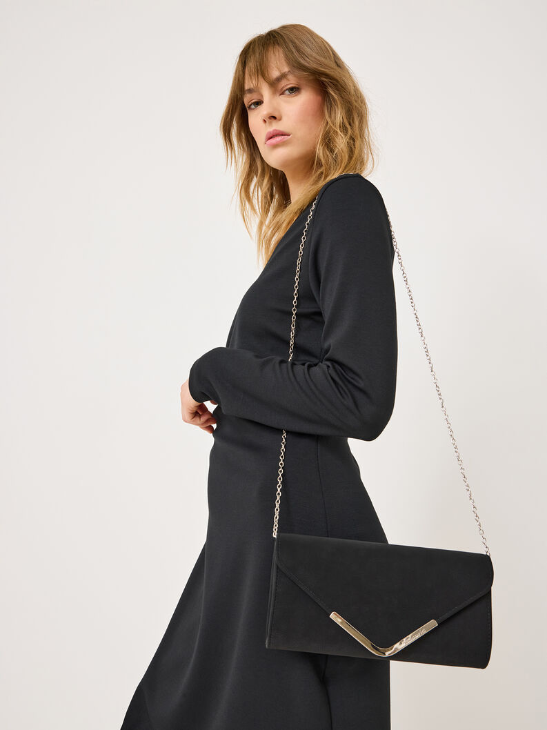 Clutch bag, black, hi-res