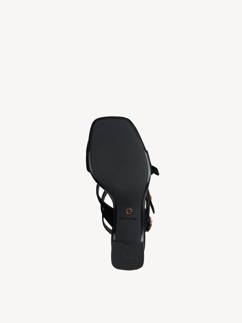 Leren Sandaaltje - zwart, BLACK SUEDE, hi-res