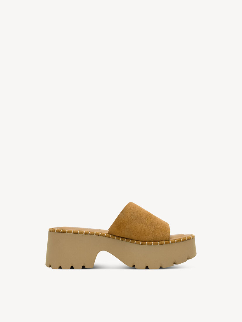 Leren Slipper - bruin, 310, hi-res