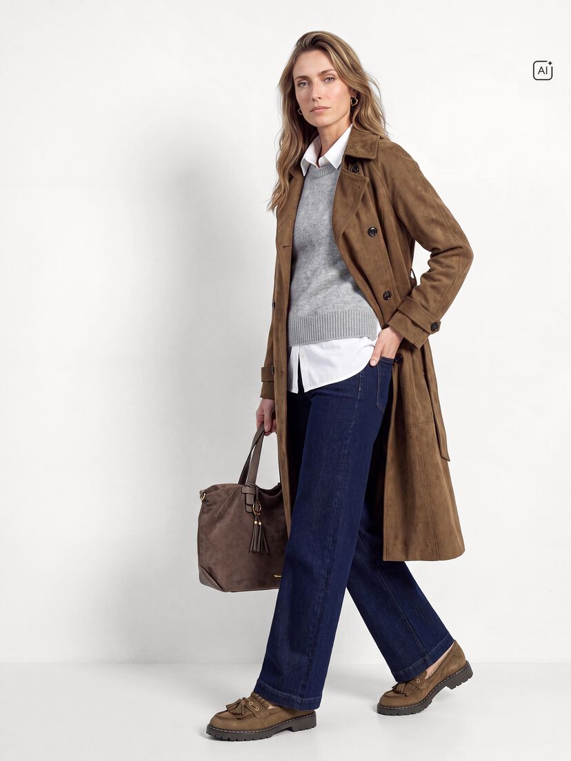 Leren Instappers - bruin, 310, hi-res