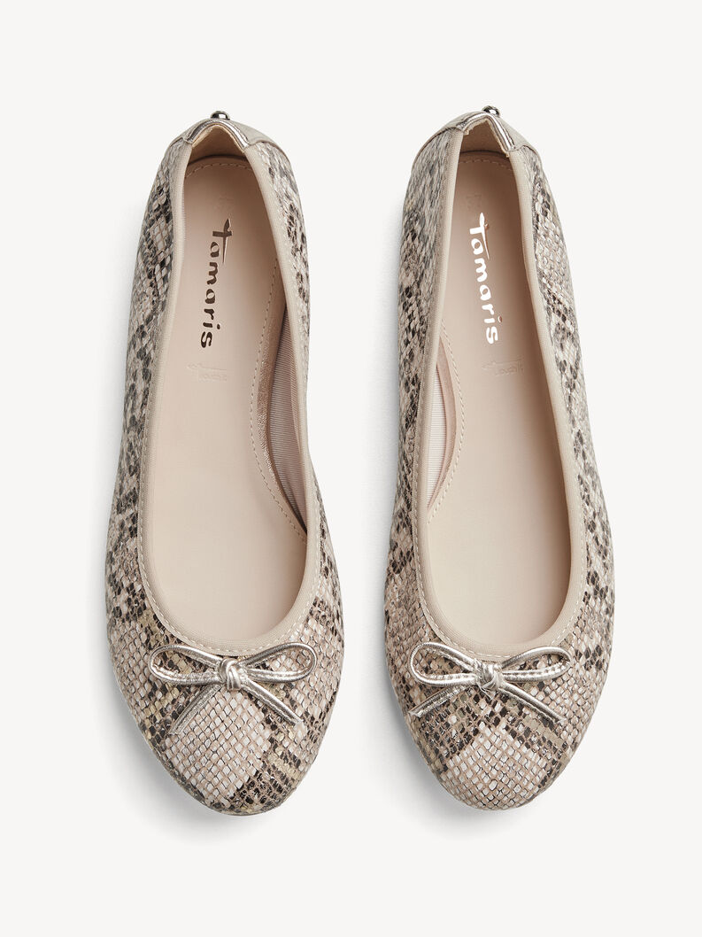 Ballerine - beige, BEIGE SNAKE, hi-res