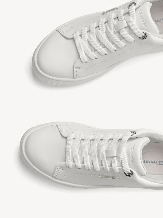 Sneaker, WHITE LEATHER, hi-res