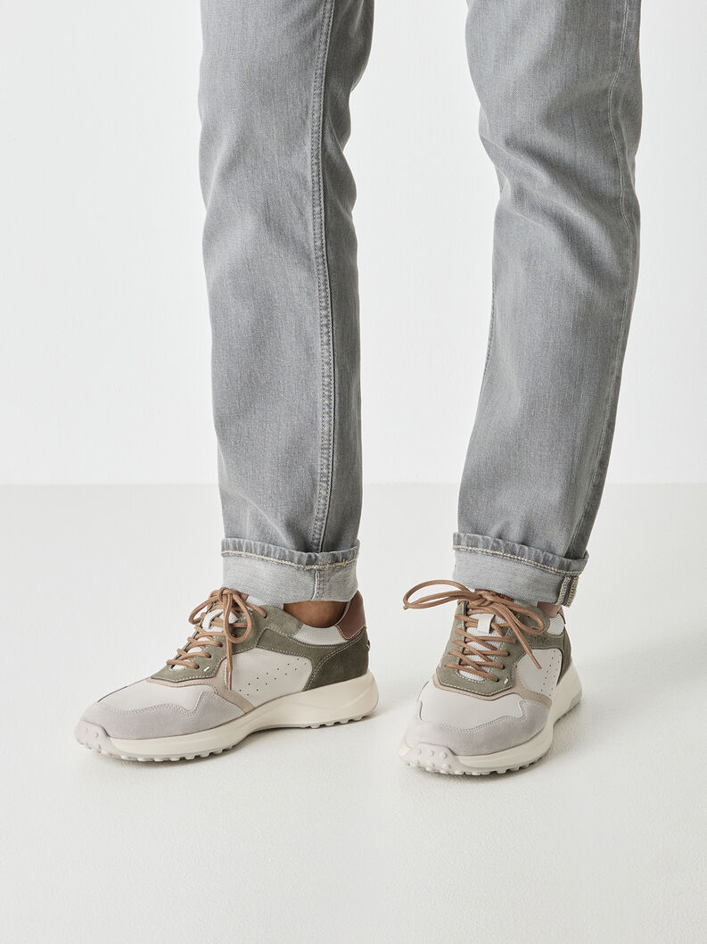 Ledersneaker - gr&uuml;n, OLIVE COMB, hi-res