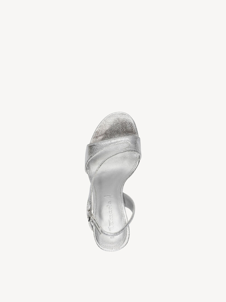 Sandale &agrave; talon, SILVER, hi-res