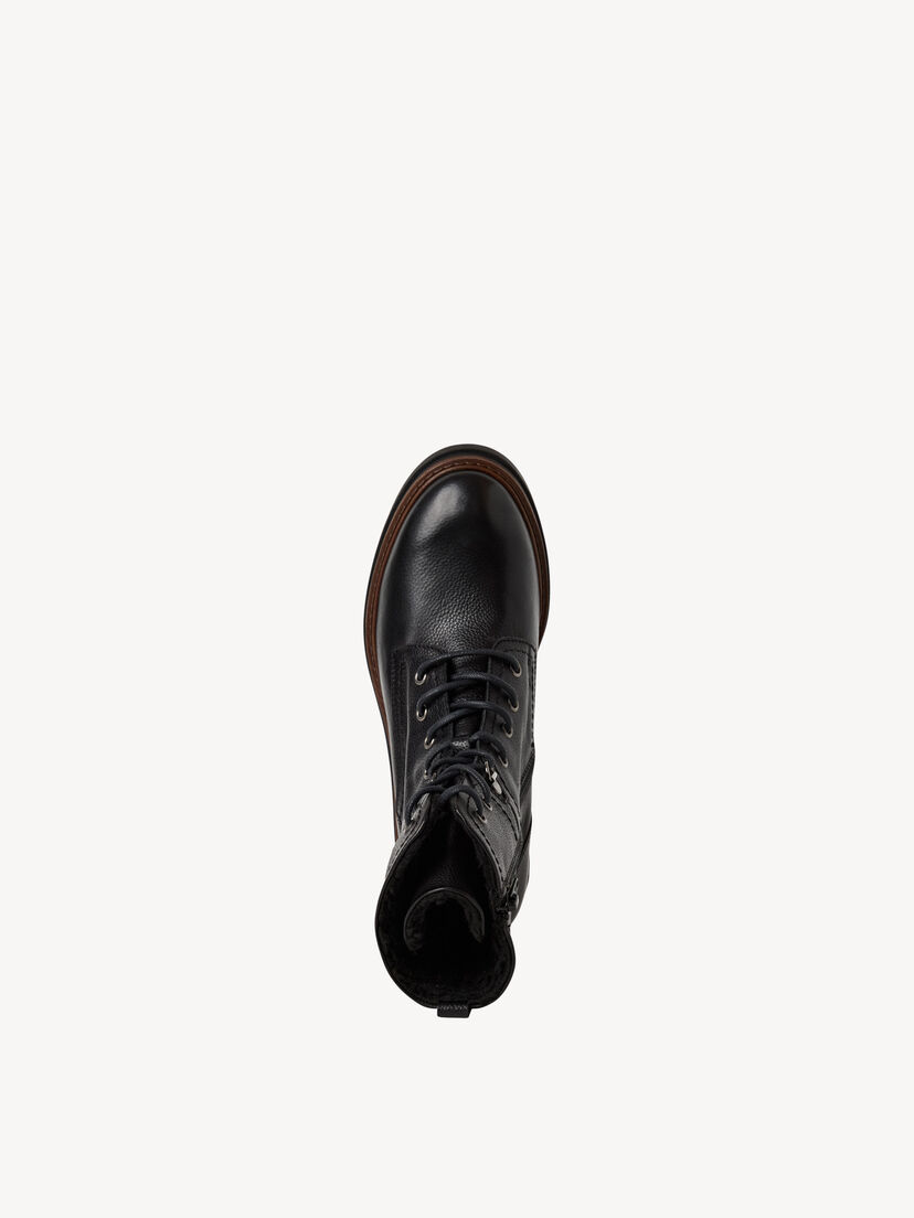 Enkellaarsje, BLACK LEATHER, hi-res