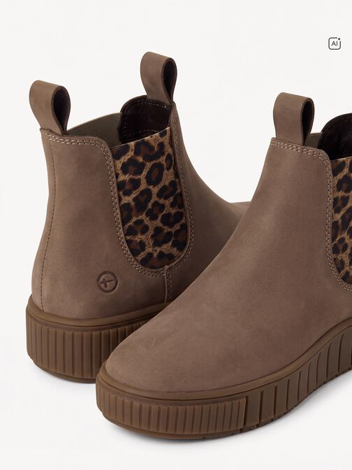 Stivaletti Chelsea, TAUPE/LEOPARD, hi-res