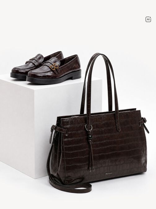 Shopper, brown, hi-res