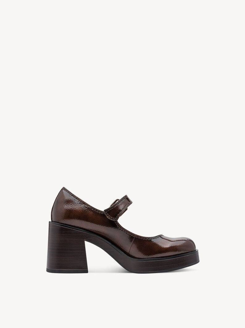 Pumps, BROWN PATENT, hi-res