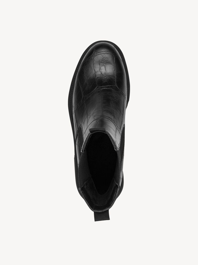 Chelseaboot - zwart, BLACK CROCO, hi-res