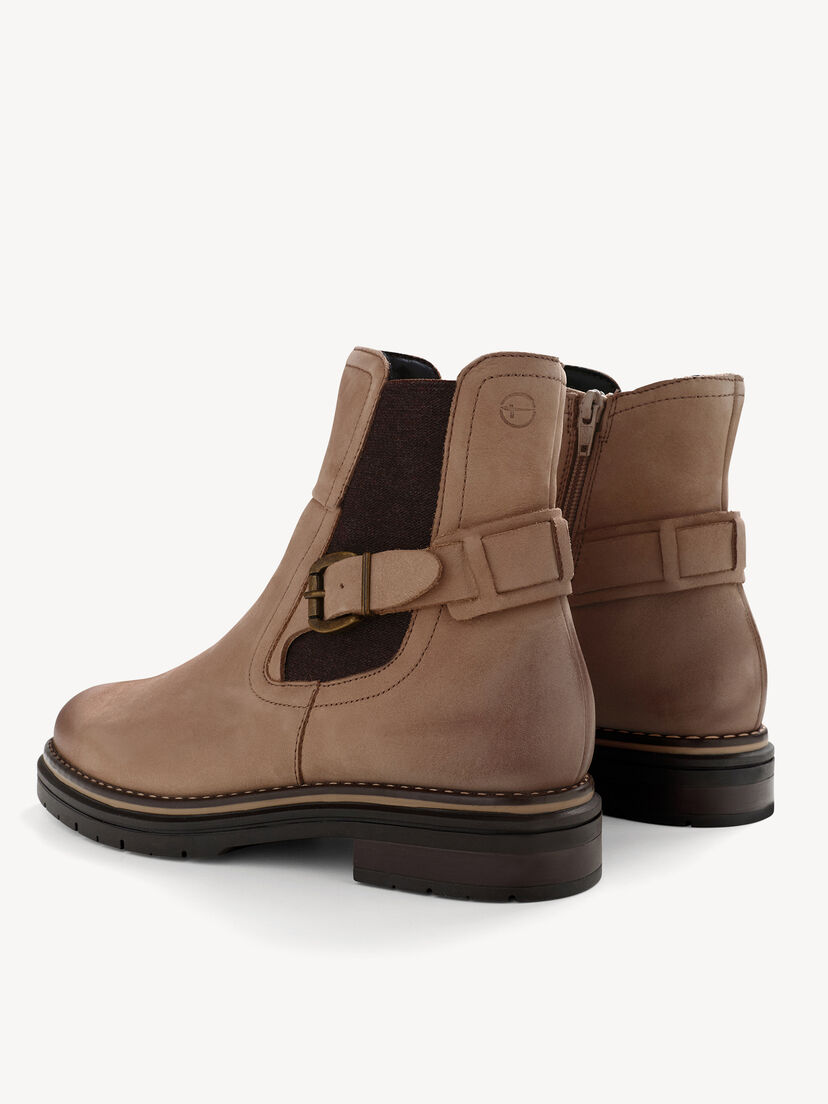 Leren Chelseaboot - beige, TAUPE NUBUC, hi-res