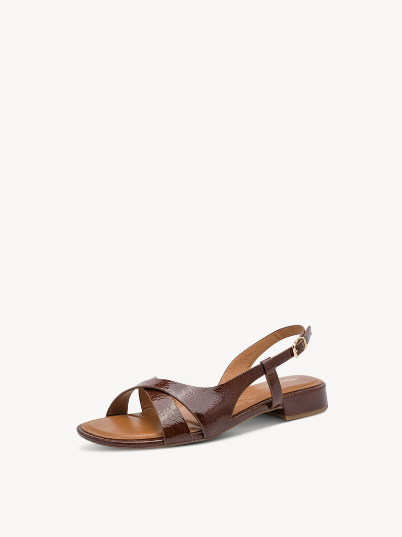 Sandaal - bruin, COGNAC PATENT, hi-res