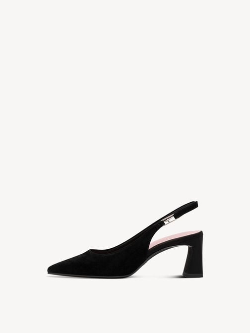 escarpin, BLACK SUEDE, hi-res
