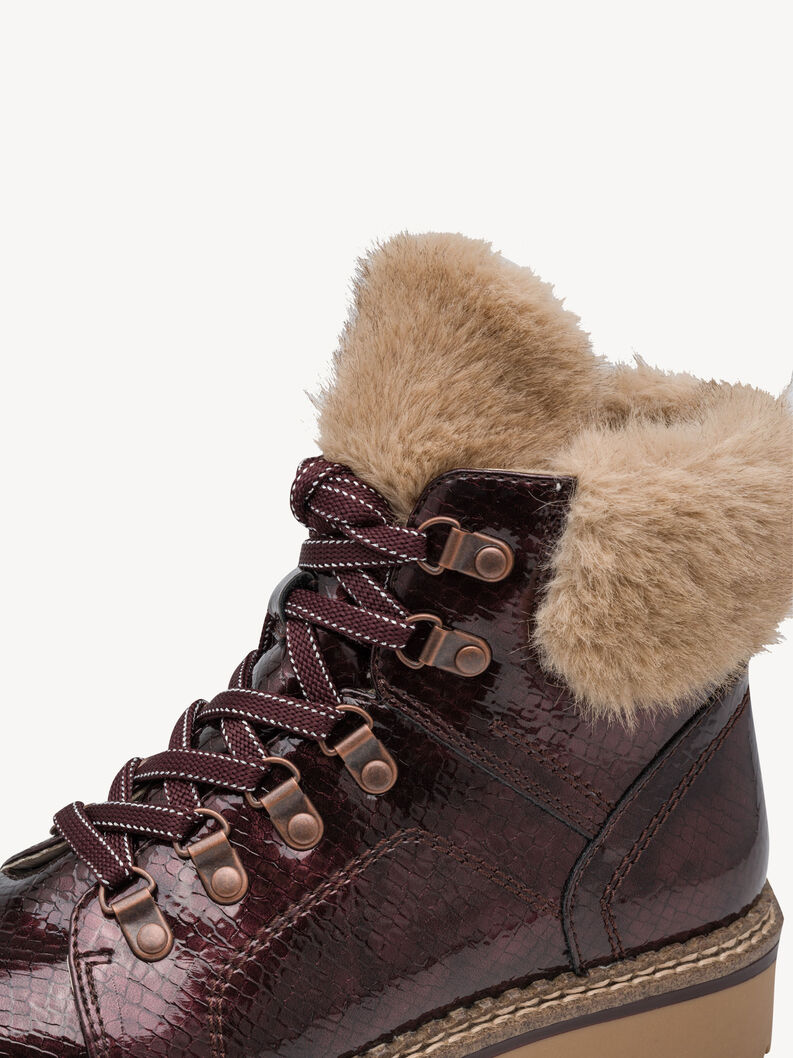 Stiefelette - rot Warmfutter, MERLOT PATENT, hi-res