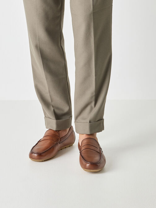 Slipper, COGNAC LEATHER, hi-res