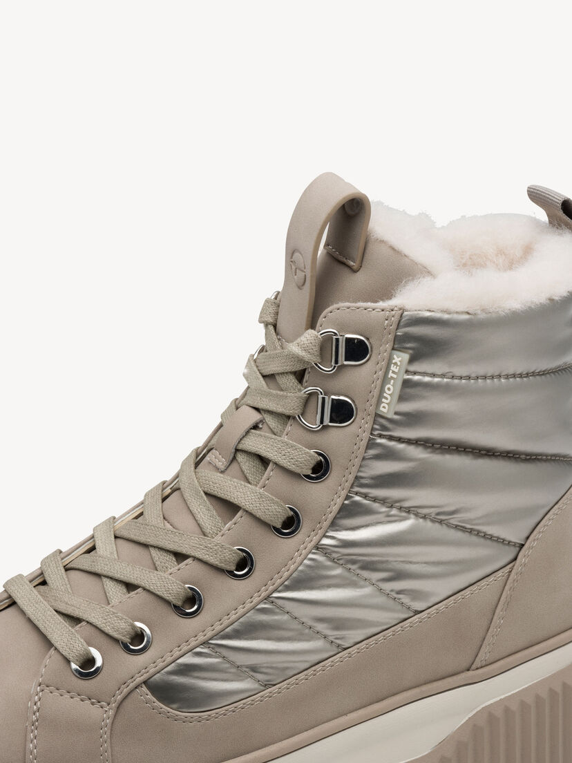 Enkellaarsje - beige warme voering, CHAMPAGNE, hi-res