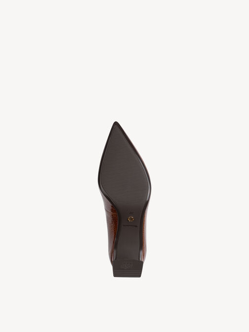 Escarpin, cognac, hi-res