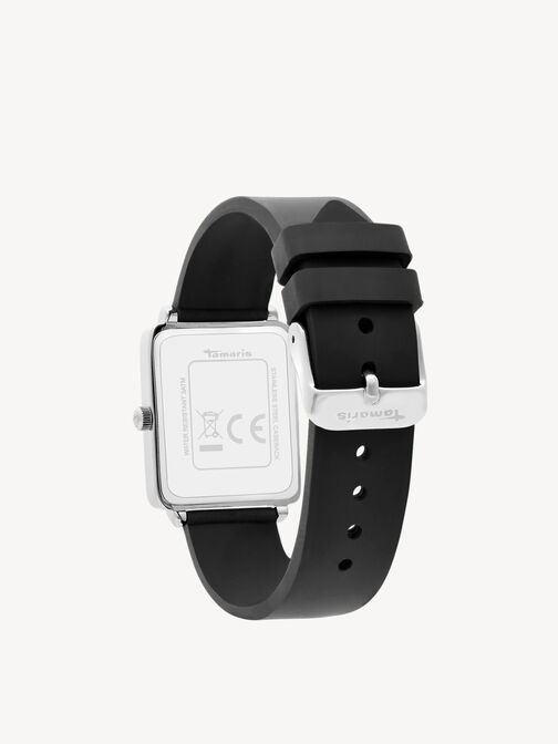 Orologio, silber-glossy schwarz, hi-res