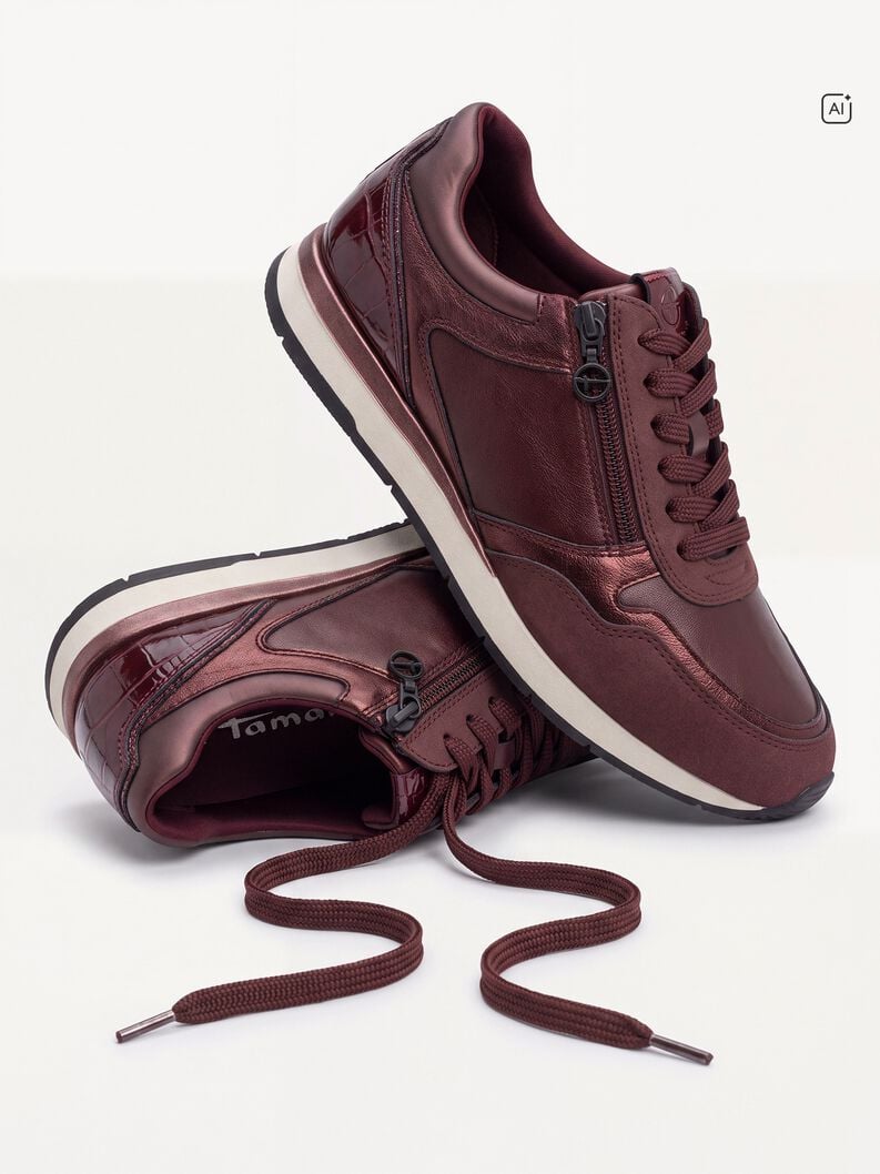 Sneaker - red, BURGUNDY COMB, hi-res