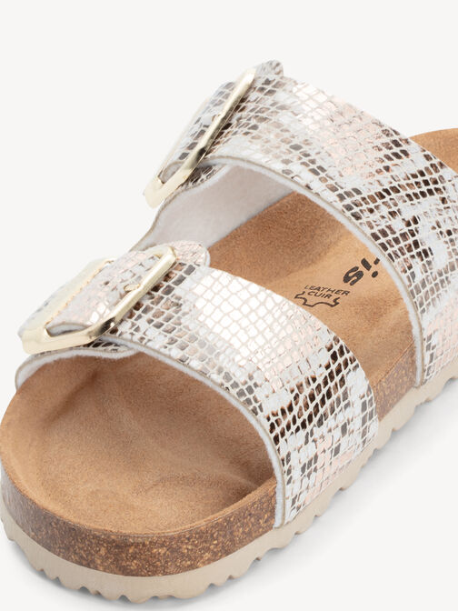 Pantolette, BEIGE/SNAKE, hi-res