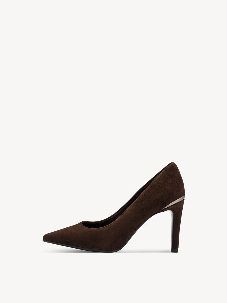 Escarpin en cuir - marron, MOCCA SUEDE, hi-res