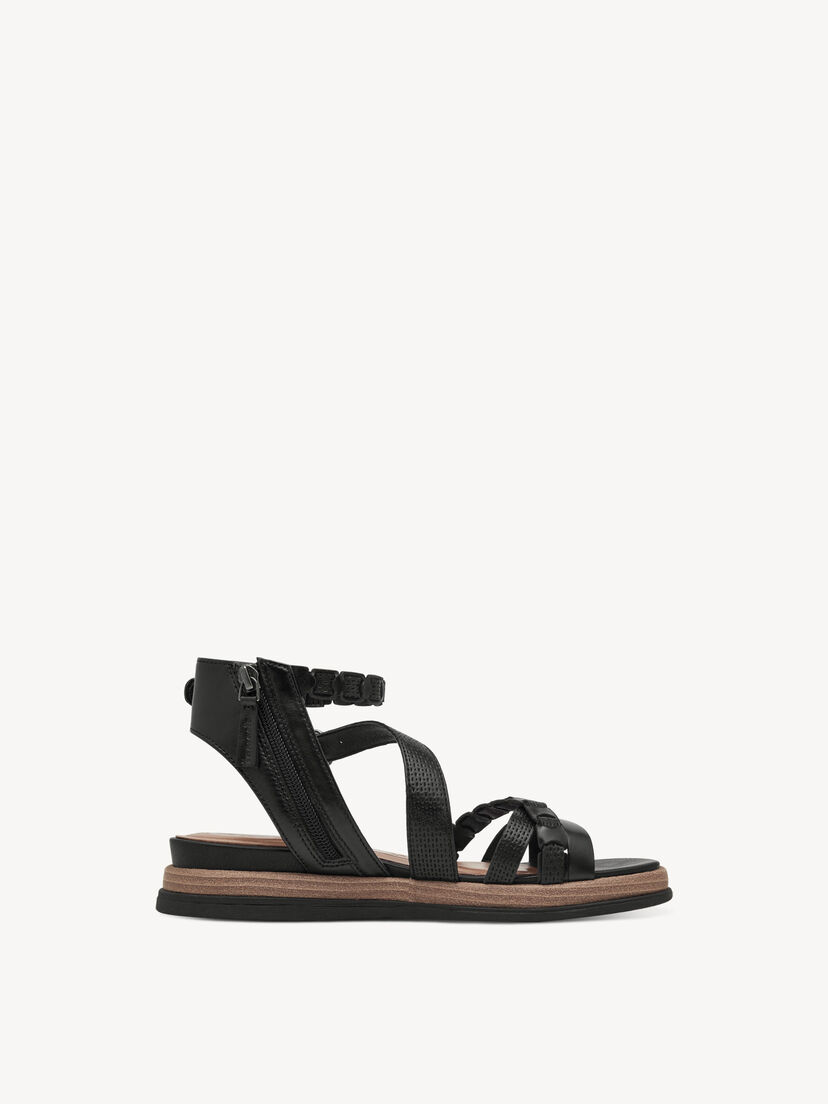 Sandaaltje - zwart, BLACK, hi-res