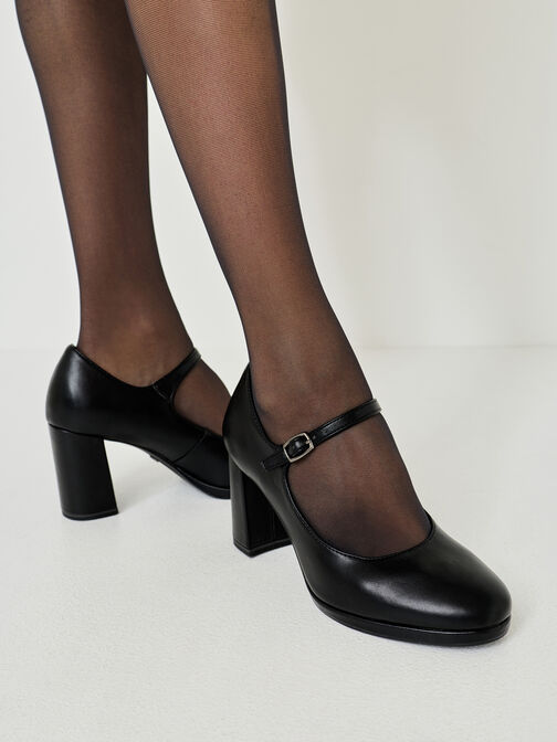 Escarpin, BLACK MATT, hi-res