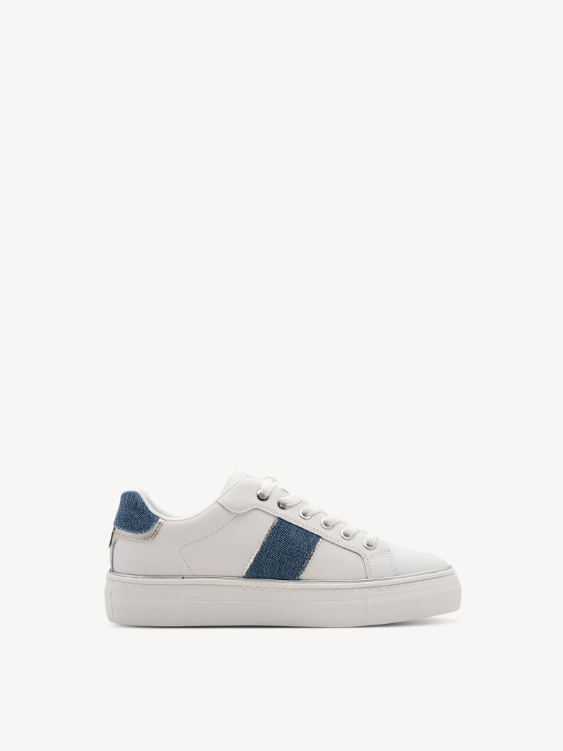 Sneaker - wei&szlig;, WHITE/DENIM, hi-res