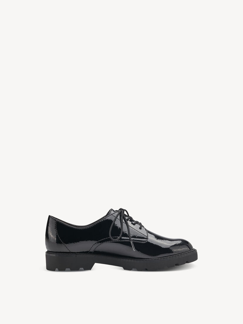Lage schoen - zwart, BLK PATENT STR, hi-res