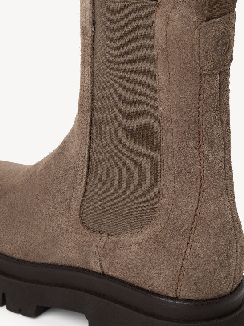 Bottine Chelsea en cuir - marron, TAUPE SUEDE, hi-res