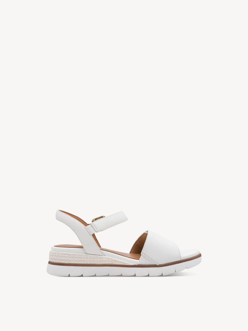 Sandale &agrave; talon - blanc, WHITE/SILVER, hi-res